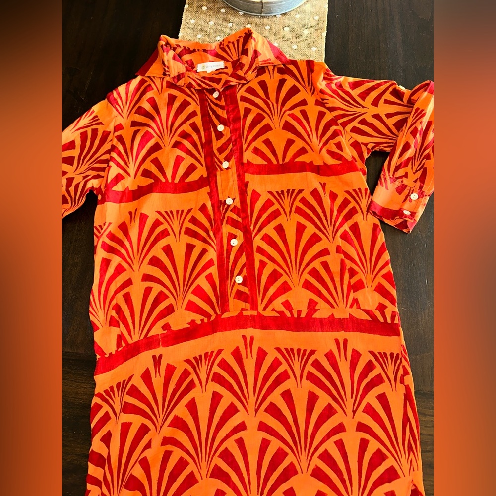 Kerry Cassill Luxury Indian Block Print Tunic